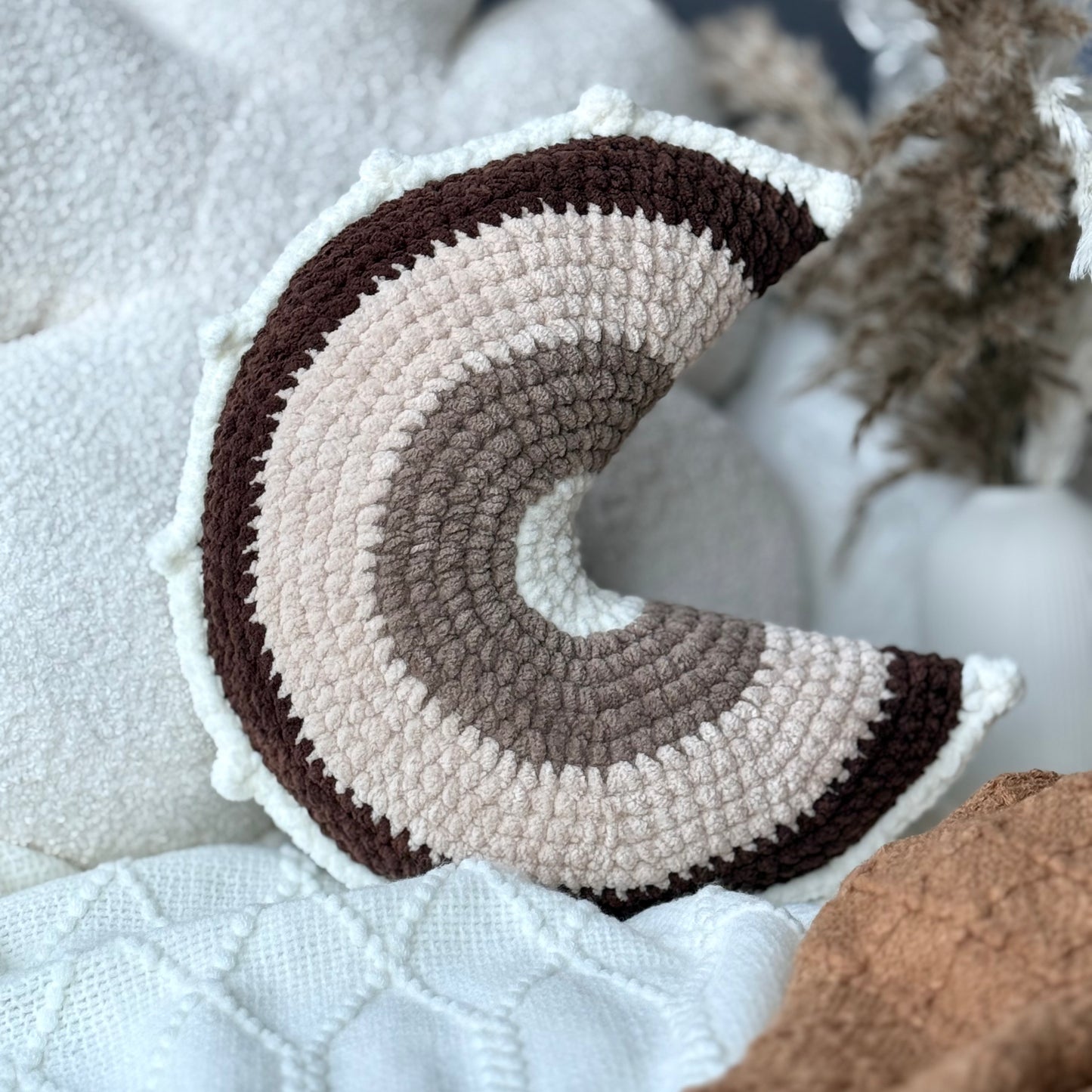 Moon Throw Pillow - Warmwood - Two Elephants