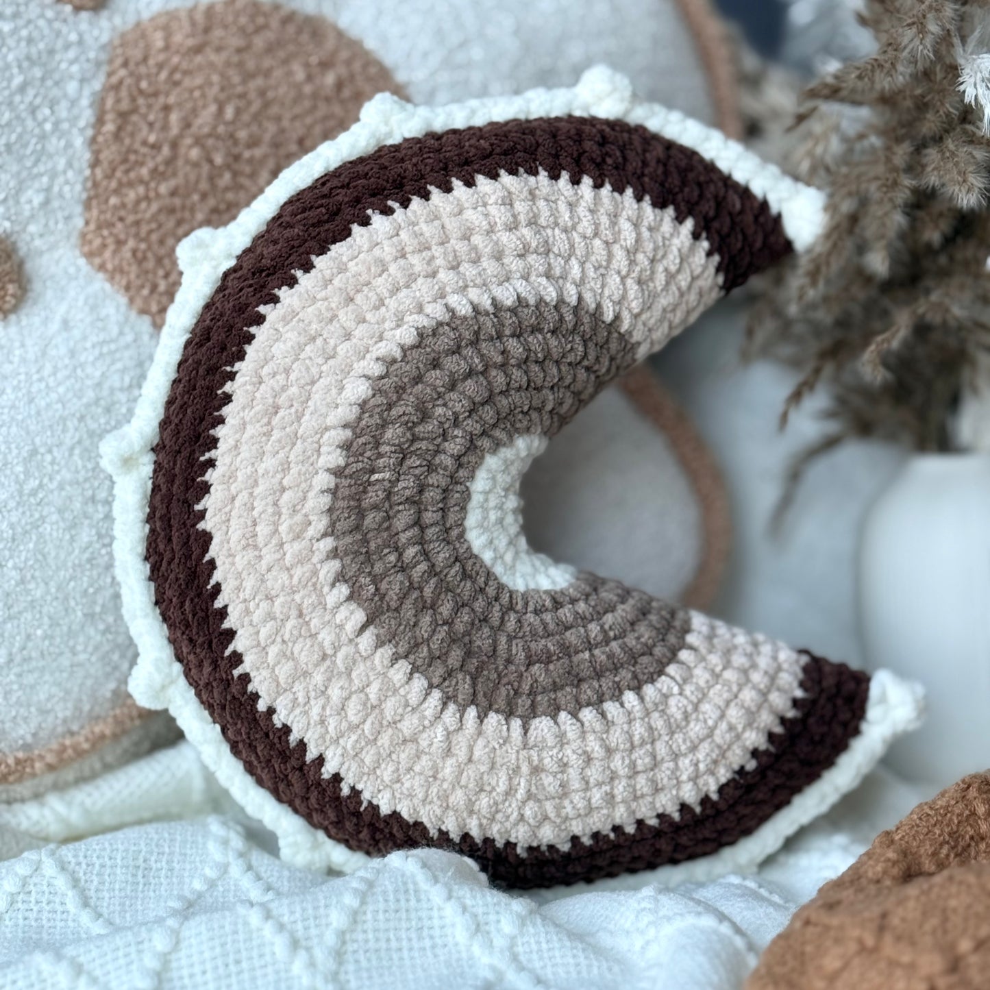 Moon Throw Pillow - Warmwood - Two Elephants