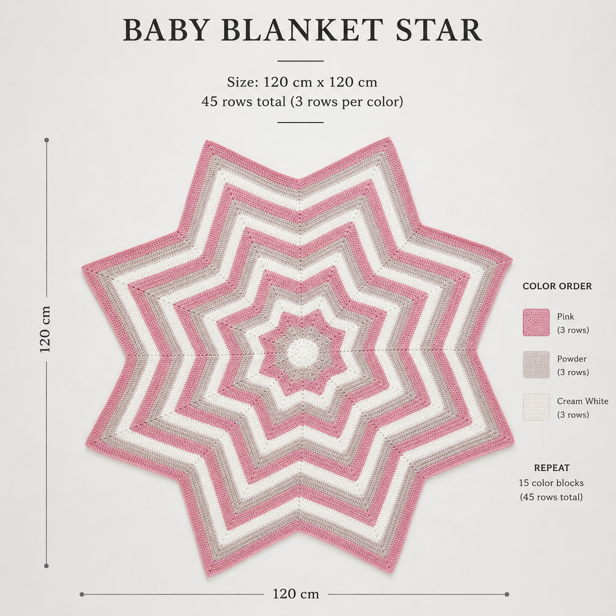 Star Baby Blanket - Two Elephants - 