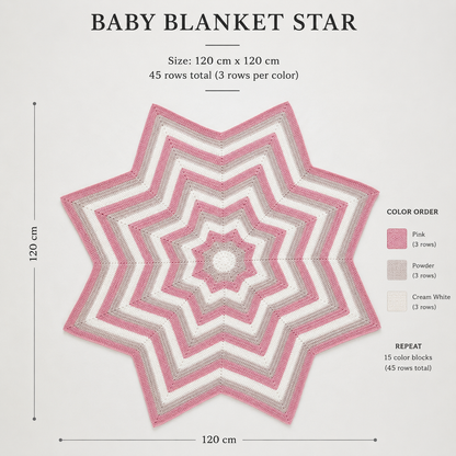 Star Baby Blanket - Two Elephants - 