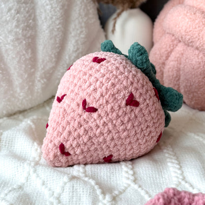 Strawberry Throw Pillow - Two Elephants
